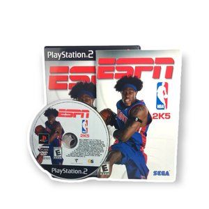 ESPN NBA 2K5 (Sony PlayStation 2, 2004) 100% Complete (Tested)